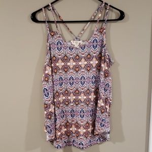 NWT Hippie Rose Patterned Tank-Top